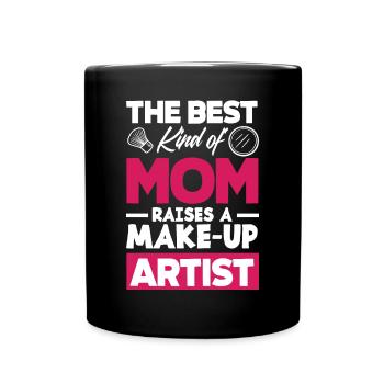 Lustiges Make Up Artist Maskenbildner Geschenk - Tasse einfarbig - Schwarz - Vorne