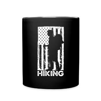 Funny Hiking Gift - Full Colour Mug - black - Front