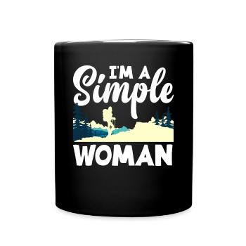 Funny Hiking Gift - Full Colour Mug - black - Front