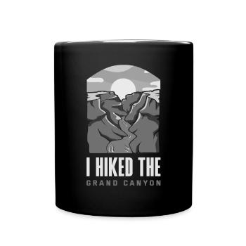 Funny Hiking Gift - Full Colour Mug - black - Front