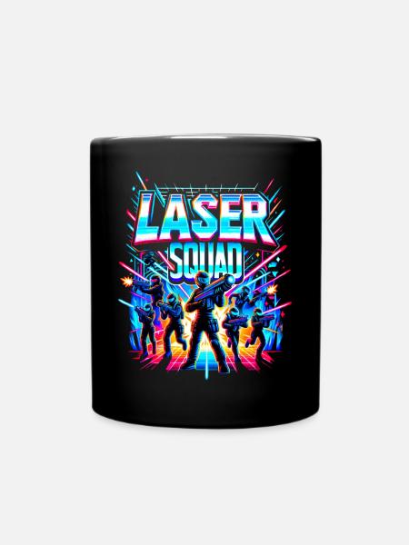 Laser Squad - Tasse einfarbig - Schwarz