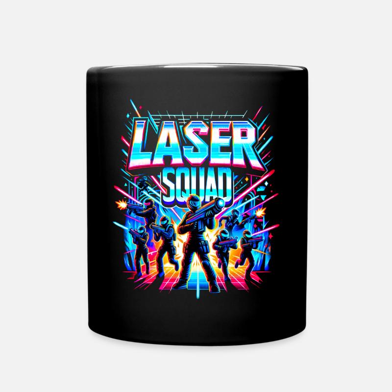Laser Squad - Tasse einfarbig - Schwarz