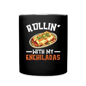 Enchilada Lover Mexican Food Mexico Cuisine Foodie - Full Colour Mug - black - Front