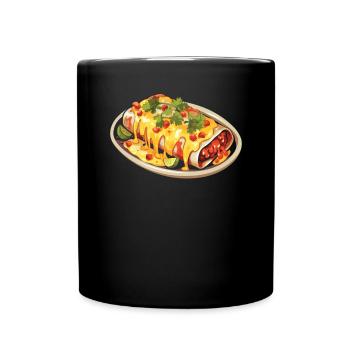 Enchilada Lover Mexican Food Mexico Cuisine Foodie - Full Colour Mug - black - Front