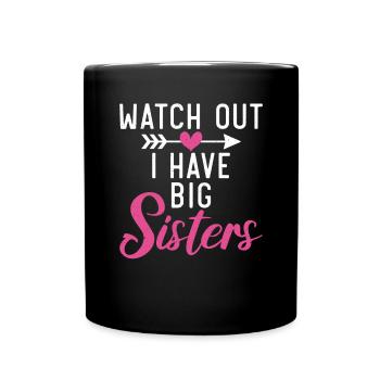 Little Sister Gifts - Tasse einfarbig - Schwarz - Vorne