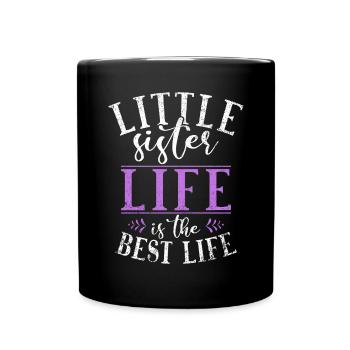 Little Sister Gifts - Tasse einfarbig - Schwarz - Vorne