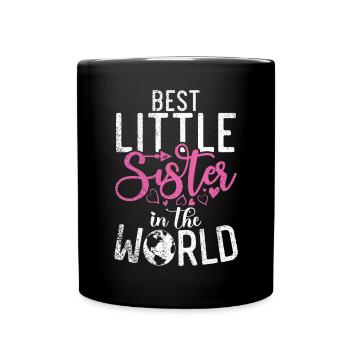 Little Sister Gifts - Tasse einfarbig - Schwarz - Vorne