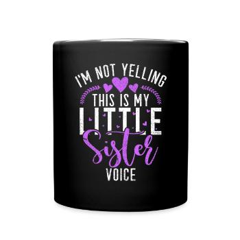 Little Sister Gifts - Tasse einfarbig - Schwarz - Vorne