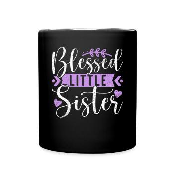 Little Sister Gifts - Tasse einfarbig - Schwarz - Vorne