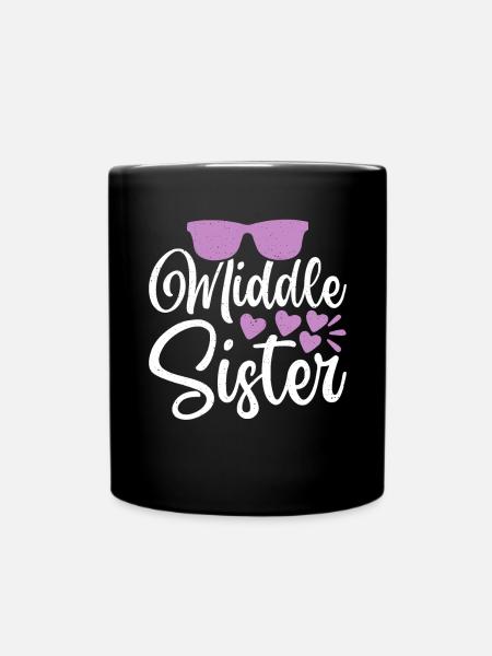 Middle Sister Gifts - Tasse einfarbig - Schwarz