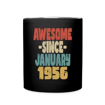 Fantastischer Januar 1956 - Tasse einfarbig - Schwarz - Vorne
