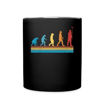 Painter and varnisher Evolution Master painter - Full Colour Mug - black - Front