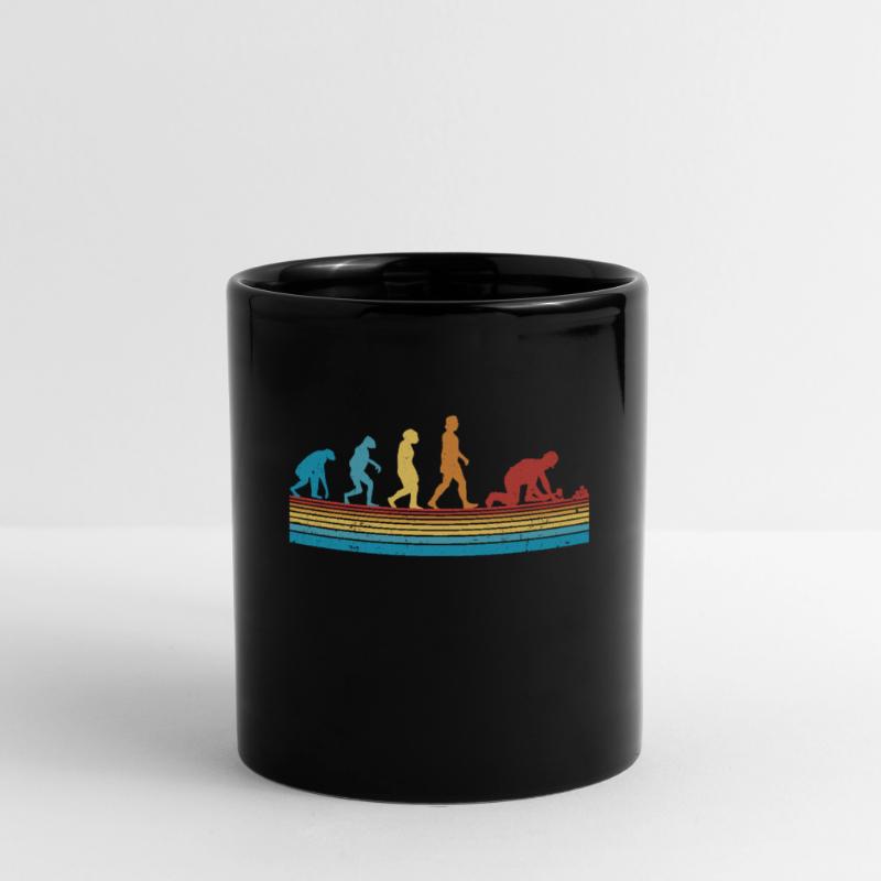 Pflasterer Evolution Steinsetzer Pflastersetzer Tasse einfarbig