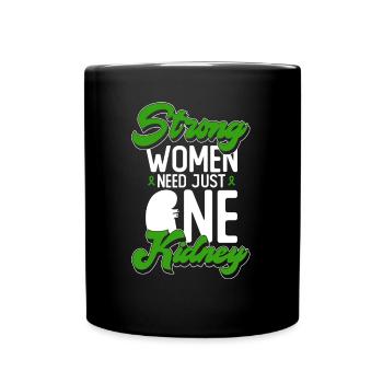Organspender Organtransplantation Organspende - Tasse einfarbig - Schwarz - Vorne