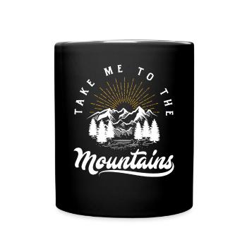 Funny Hiking Gift - Full Colour Mug - black - Front