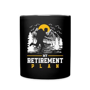 Funny Hiking Gift - Full Colour Mug - black - Front