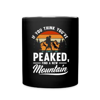 Funny Hiking Gift - Full Colour Mug - black - Front