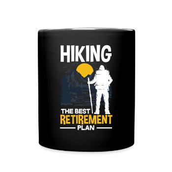 Funny Hiking Gift - Full Colour Mug - black - Front