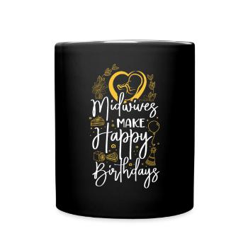 Infirmière sage-femme accoucheuse - Mug uni - noir - Devant