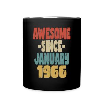 Génial janvier 1966 - Mug uni - noir - Devant