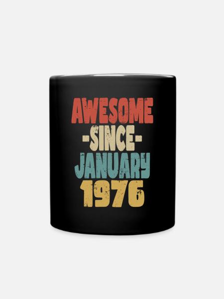 Fantastischer Januar 1976 - Tasse einfarbig - Schwarz