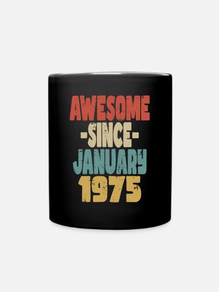 Génial janvier 1975 - Mug uni - noir