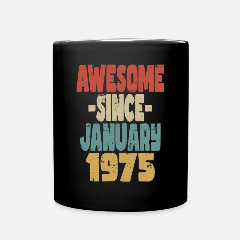 Génial janvier 1975 - Mug uni - noir