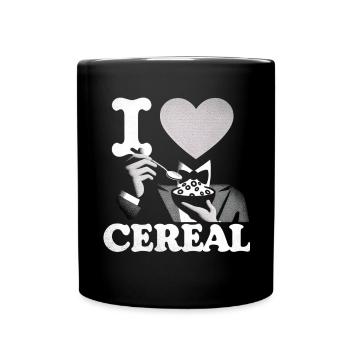 I Love Cereal 6 - Full Colour Mug - black - Front