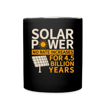 Solar Panel Solar Energy Solar Power - Full Colour Mug - black - Front