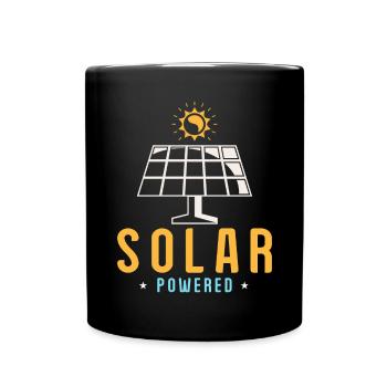 Solar Panel Solar Energy Solar Power - Full Colour Mug - black - Front