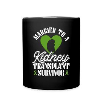 Organspender Niere Organtransplantation - Tasse einfarbig - Schwarz - Vorne