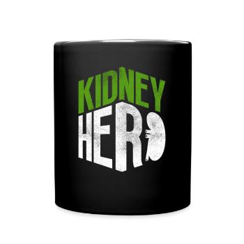 Organspender Niere Organtransplantation - Tasse einfarbig - Schwarz - Vorne