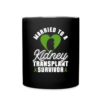 Organspender Niere Organtransplantation - Tasse einfarbig - Schwarz - Vorne