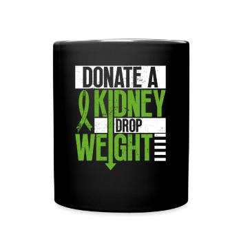 Organspender Niere Organtransplantation - Tasse einfarbig - Schwarz - Vorne