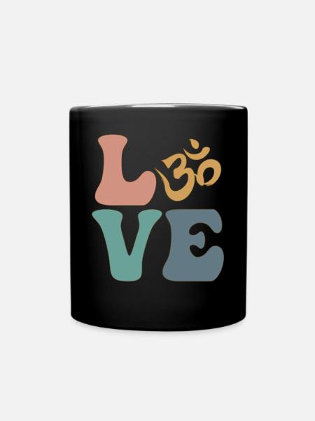 Om Symbol Meditation Buddhismus Buddhist - Tasse einfarbig - Schwarz
