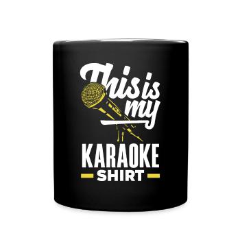Chanteur de karaoké Chanteur de karaoké Musique - Mug uni - noir - Devant