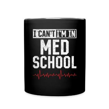 Je ne peux pas, je suis à l’école de médecine - Étudiant en médecine Medici - Mug uni - noir - Devant