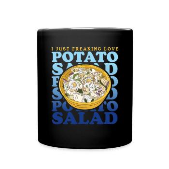 Salade de pommes de terre Härdöpfelsalat Cadeau - Mug uni - noir - Devant