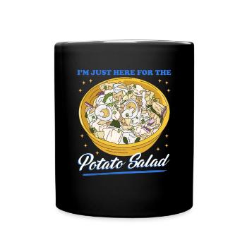 Salade de pommes de terre avec mayonnaise cadeau - Mug uni - noir - Devant