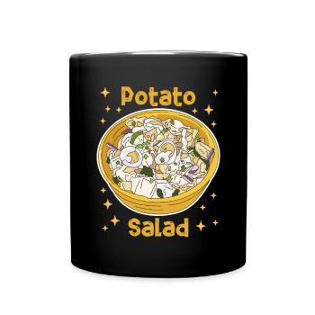 Kartoffelsalat Mayonnaise Geschenk - Tasse einfarbig - Schwarz - Vorne