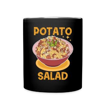 Kartoffelsalat mit Mayonnaise Liebhaber Geschenk - Tasse einfarbig - Schwarz - Vorne