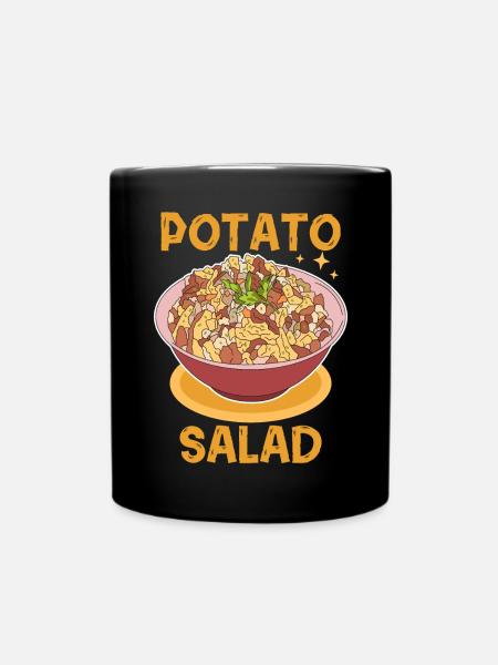 Kartoffelsalat mit Mayonnaise Liebhaber Geschenk - Tasse einfarbig - Schwarz