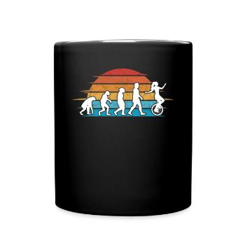 Monocycle Evolution Cycliste Monocycle - Mug uni - noir - Devant