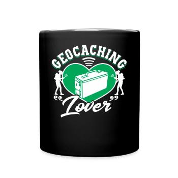 Geocaching-Liebhaber - Tasse einfarbig - Schwarz - Vorne