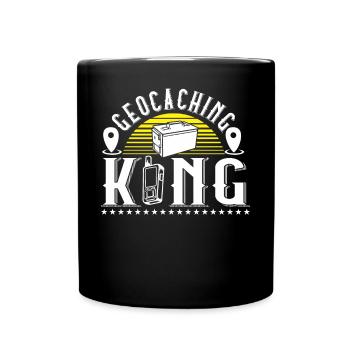 Geocaching King - Full Colour Mug - black - Front