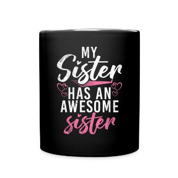Middle Sister Gifts - Tasse einfarbig - Schwarz - Vorne