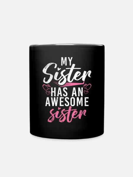 Middle Sister Gifts - Tasse einfarbig - Schwarz