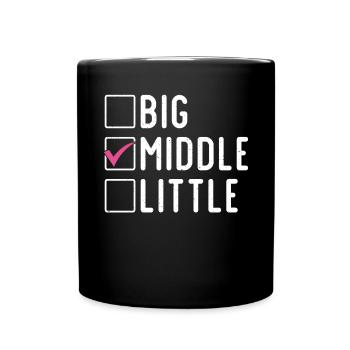 Middle Sister Gifts - Full Colour Mug - black - Front