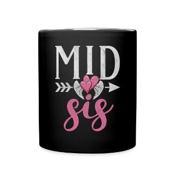 Middle Sister Gifts - Full Colour Mug - black - Front