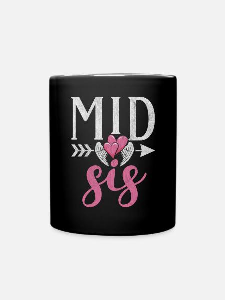 Middle Sister Gifts - Tasse einfarbig - Schwarz